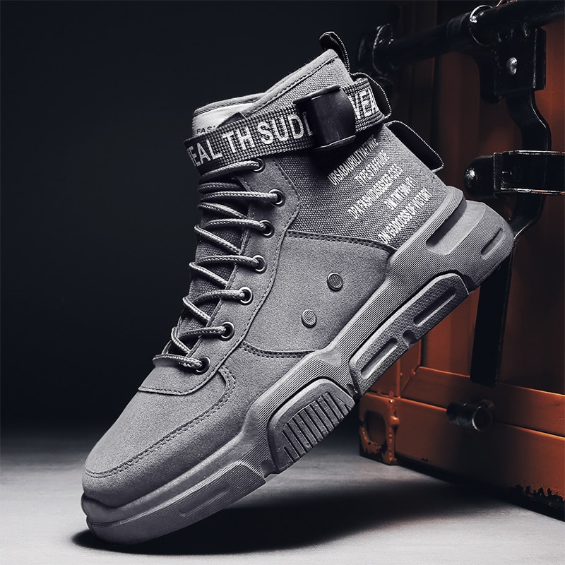 British Men Martin Boots Autumn Winter Shoes Men Lace-up