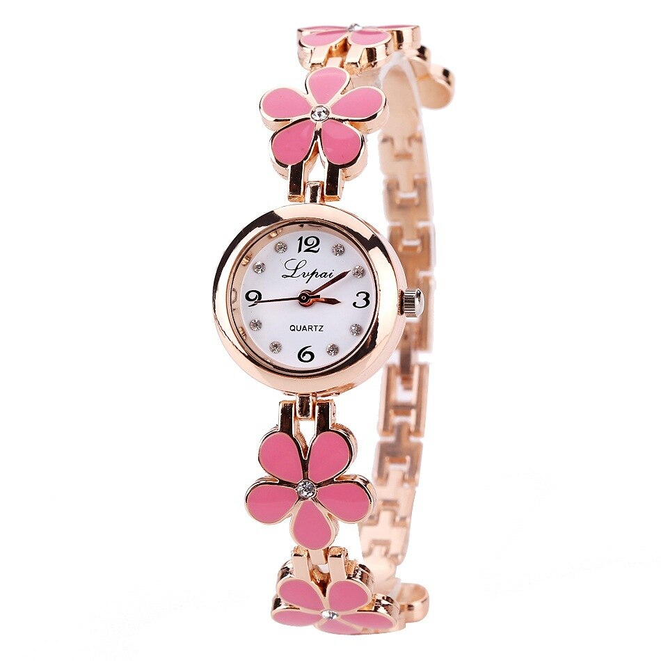 Brand Watches Womens Watch Exquisite Small Daisy Watch Niche Ladies Watch Ladies Watch Relojes Para Mujer: pink