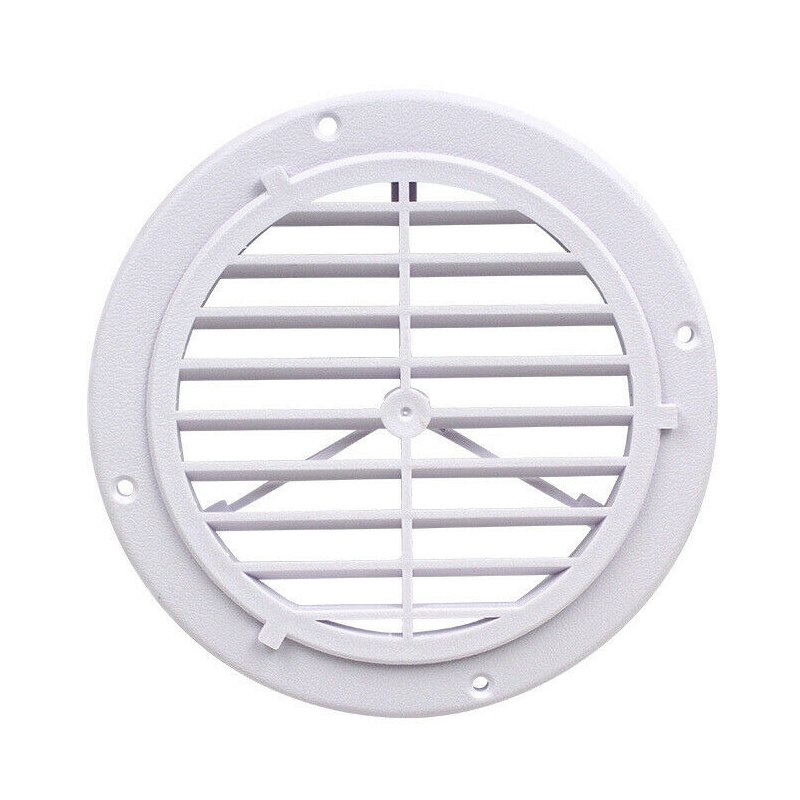 Circle Air Vent Grill Cover Ducting Ventilation Cover Fly Net Wall Ceiling for Car RV Trailer Caravan Yacht