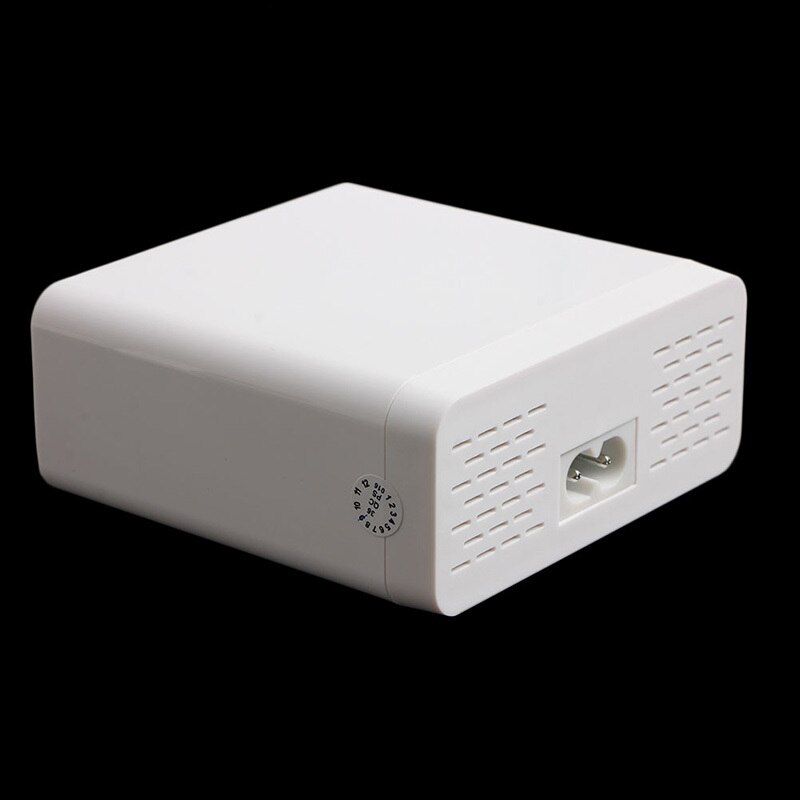 Eu/us/uk plug 6a 6 usb-poort snellader hub wandlaadadapter met lcd-scherm