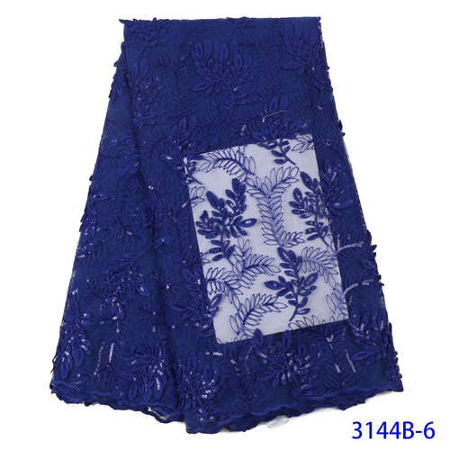 Gold French Lace Fabric Net Lace Fabric Sequin Fabric Embroidery Sequence Lace Fabric for Wedding KS3144B: Picture 6