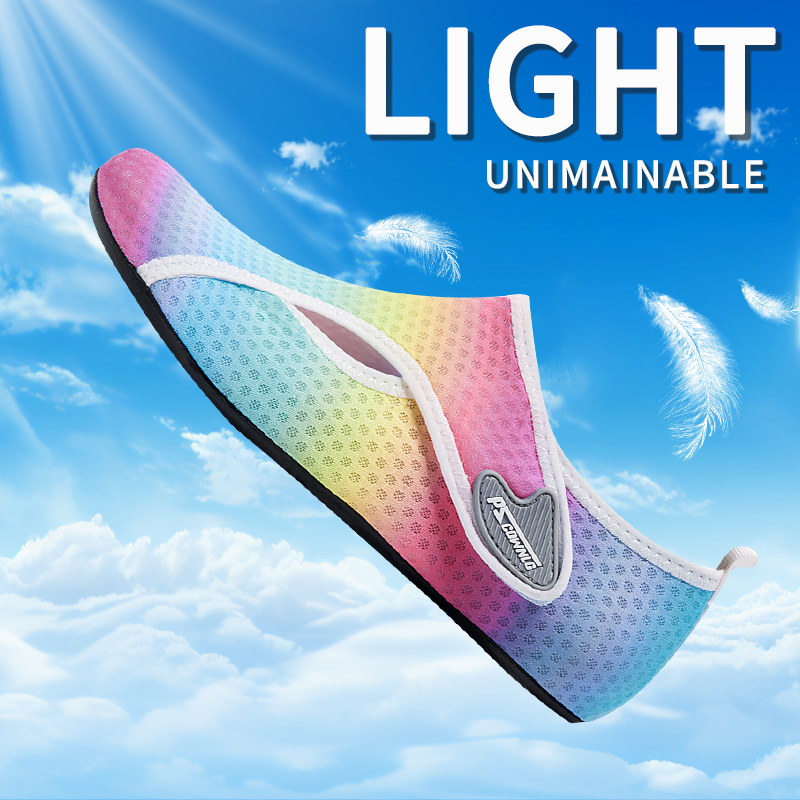 Schnell trocknende Wasserschuhe, rutschfest, atmungsaktiv, Sommer-Aqua-Strandsandale, flacher Schuh, Strand-Slipper für Männer und Frauen, Bach-Schuhe, 1 Paar