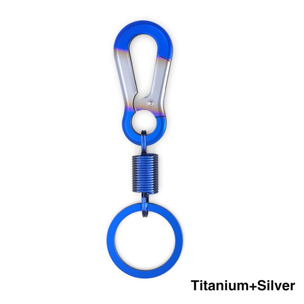 1pc auto sleutelhangers van titanium, prachtige auto sleutelhanger, sleutelhanger: Titaniumzilver