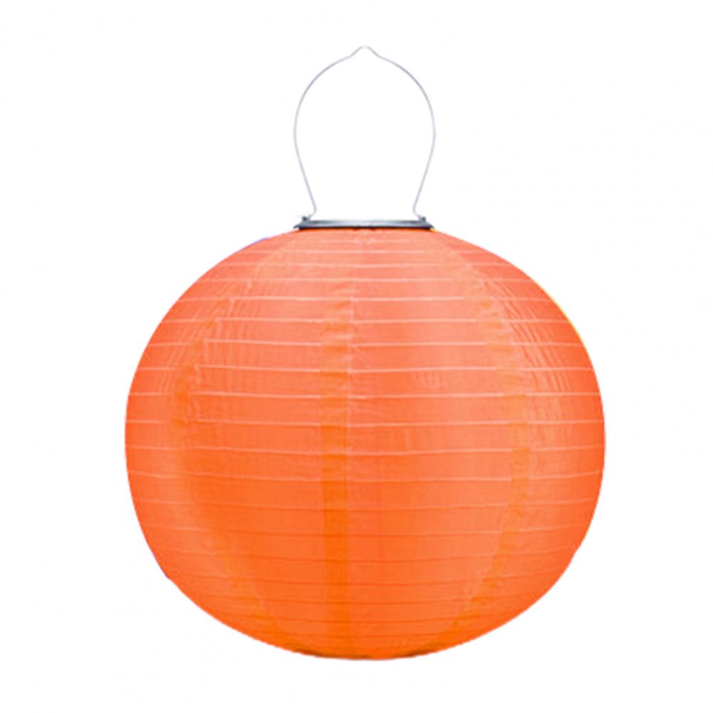 30cm Solar Chinese Style Lantern Hanging Lamp IP44 Waterproof Automatic Charging Outdoor Solar Lantern LED Garden Decor Light: Orange