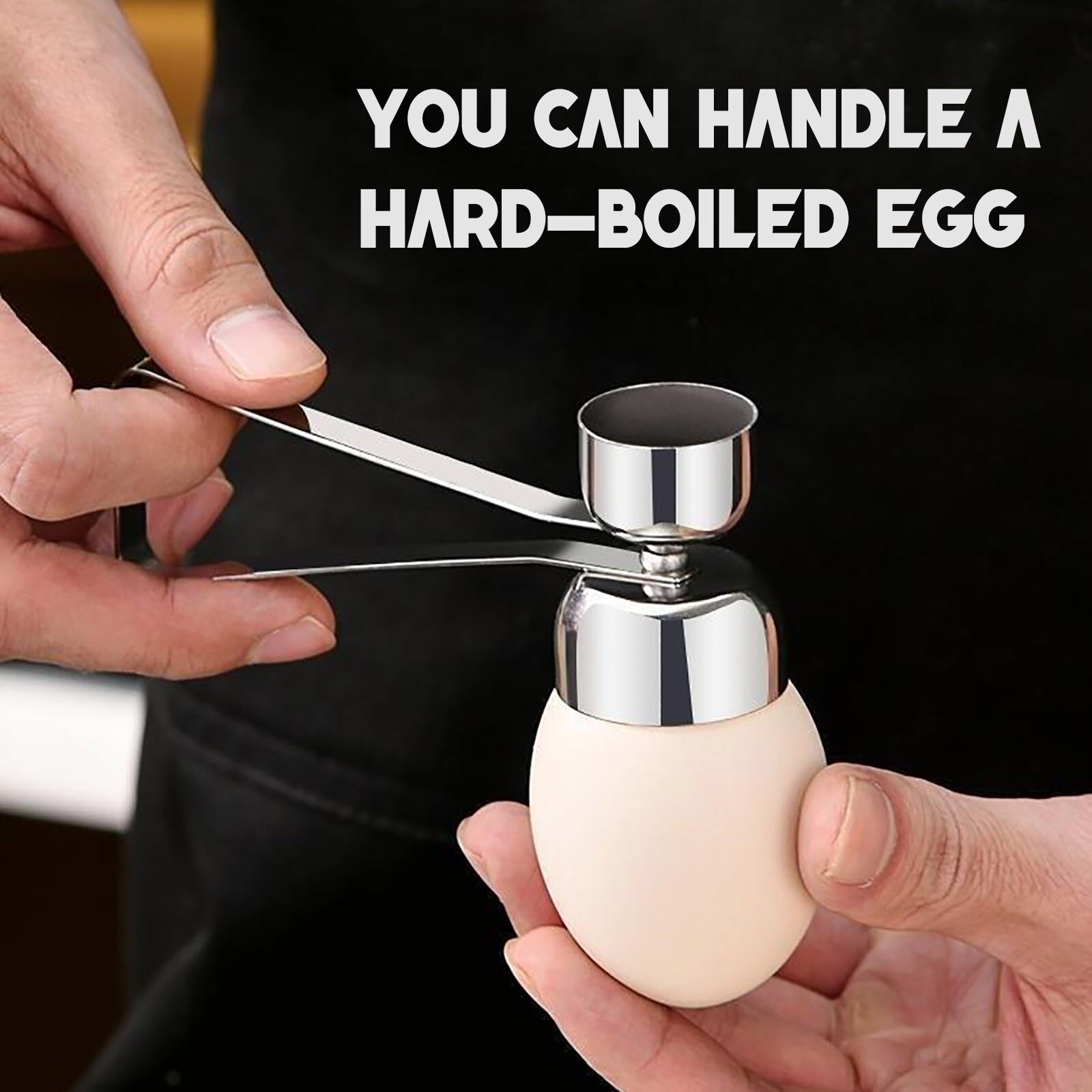 Practical Metal Egg Scissors Egg Topper Cutter Shell Opener 304 Stainless Steel Boiled Raw Egg Open Kitchen Tools