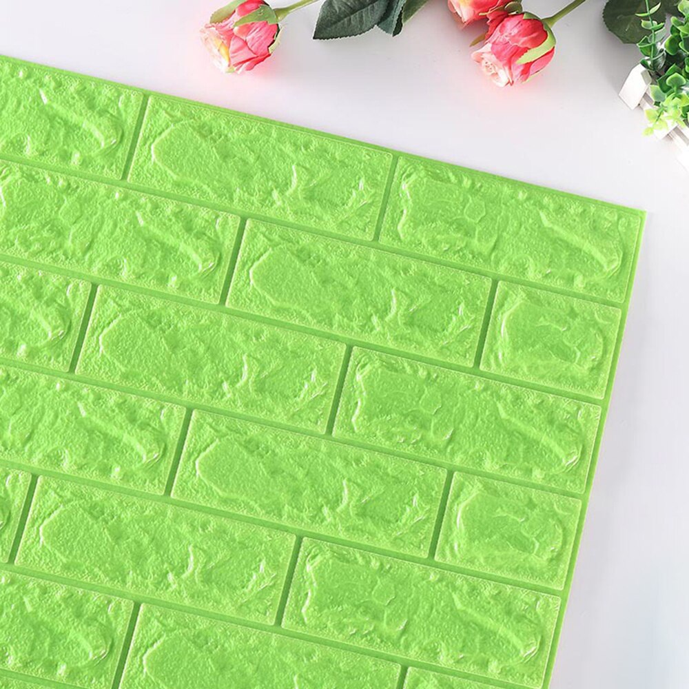 3D Wall Sticker Waterproof Self-adhesive Imitated Brick Wallpaper PE Foam Background For Living Room Kitchen TV Backdrop Decor: 15