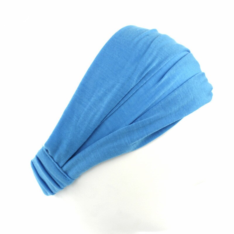 Stretchy dame bomuld hårbånd pandebånd kvinders pandebånd wrap hovedtørklæde kasket 2 in1 bandana turban hårtilbehør til piger