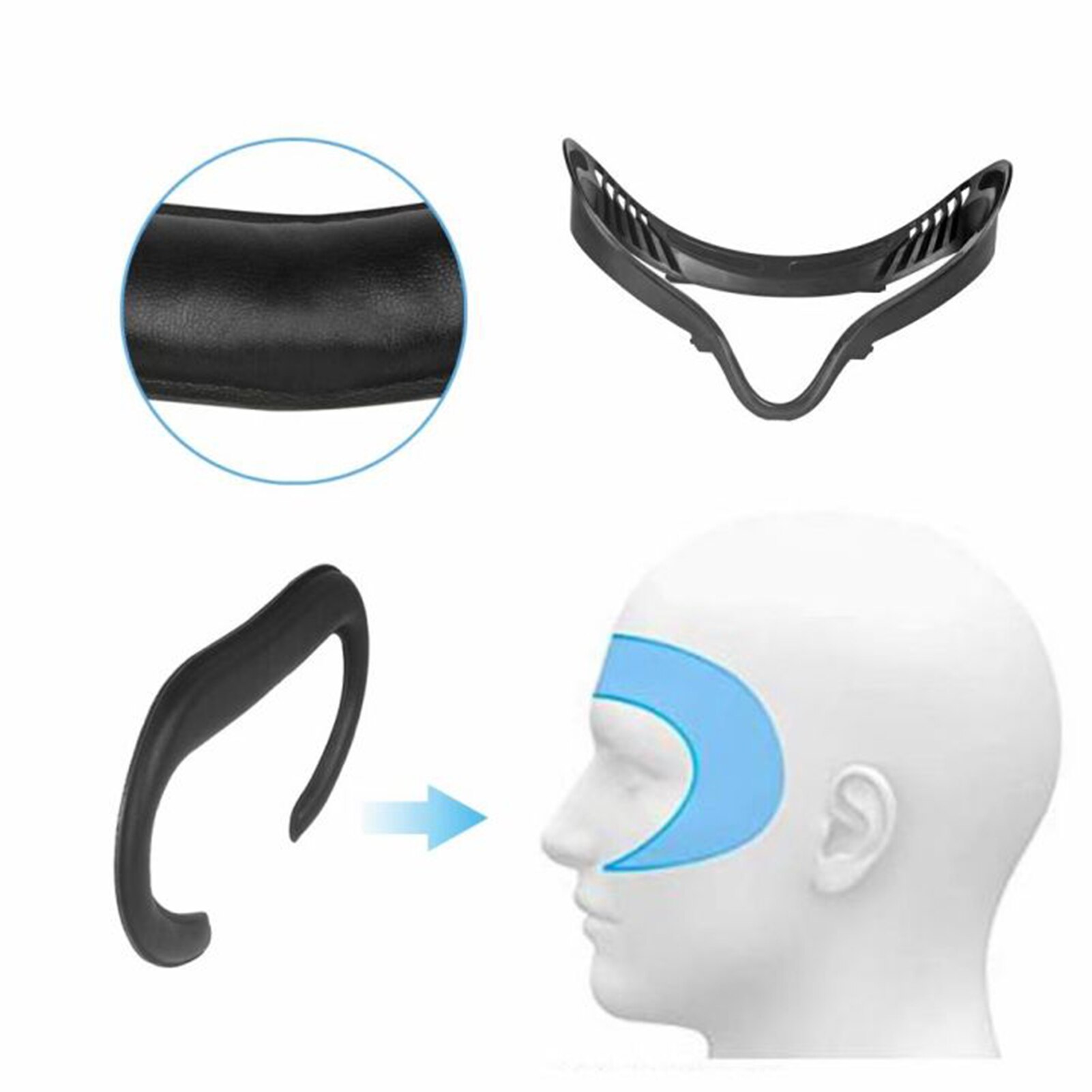 PU Face Pad for Oculus Quest 2 VR Glass Accessories Comfortable Durable Blindfold for Quest 2