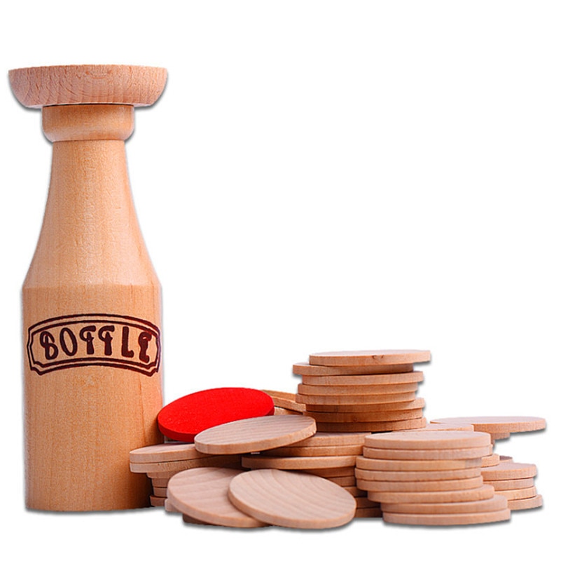 Bloc empilable en bois enfants bouteille défi Jenga Puzzle jouet Bar club acclamant jeu accessoires mentaux