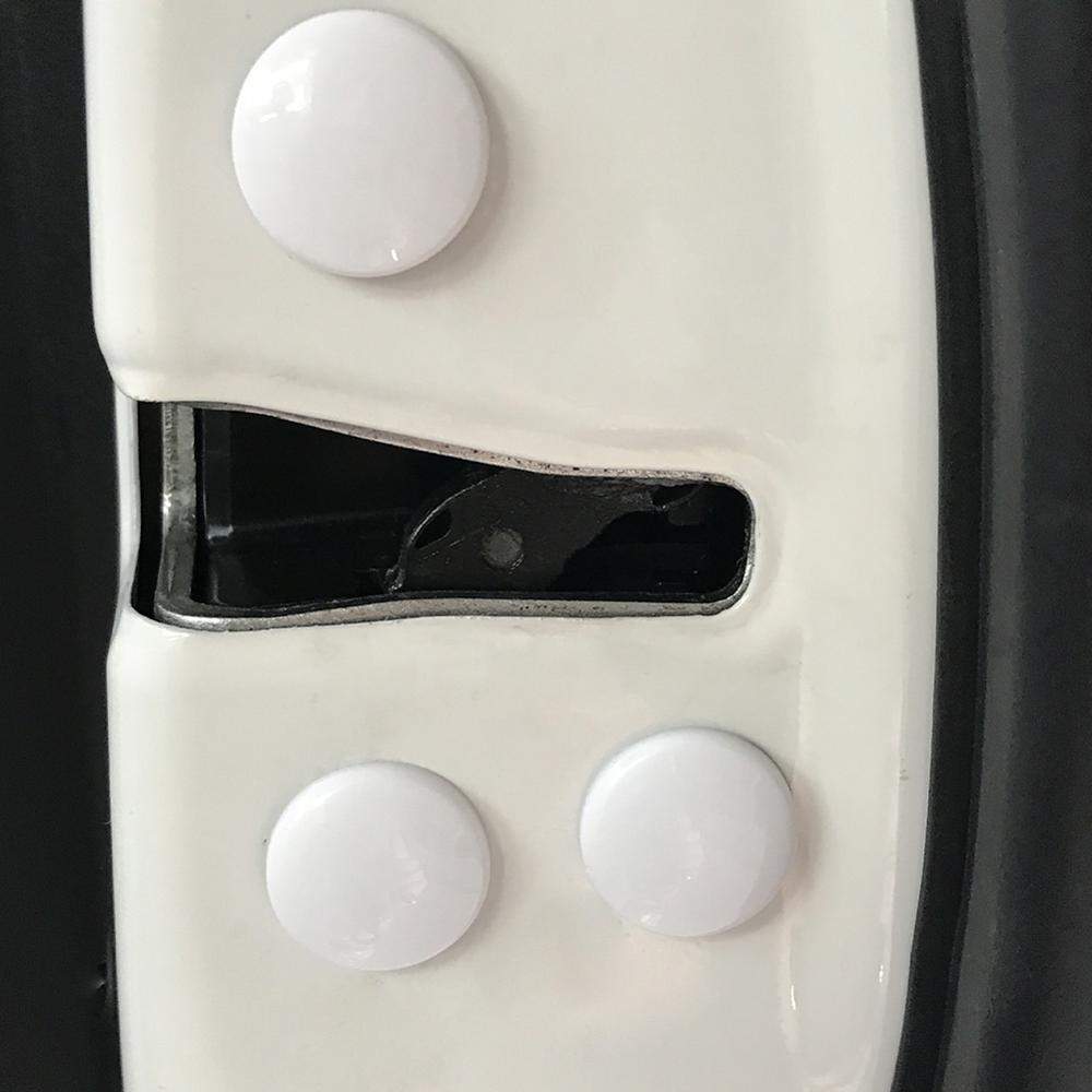 12 stuks zwarte universele auto deurslot schroefbeschermer sticker afdekking schroeven dop anti-roest accessoires interieurbekleding afdekkingen styling