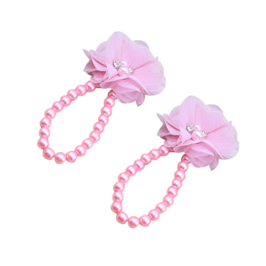 Meisjes enkelbandjes met imitatieparels, bloemenvoetjes, blotevoetensandalen, voetbandjes en teenringen