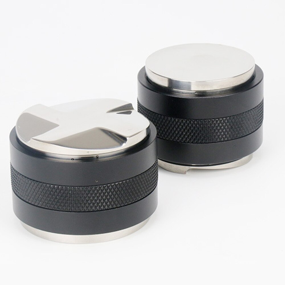 51/53/58mm manuelle dobbelthodede 4-- blad intelligente kaffedistribusjonsjusteringsverktøy