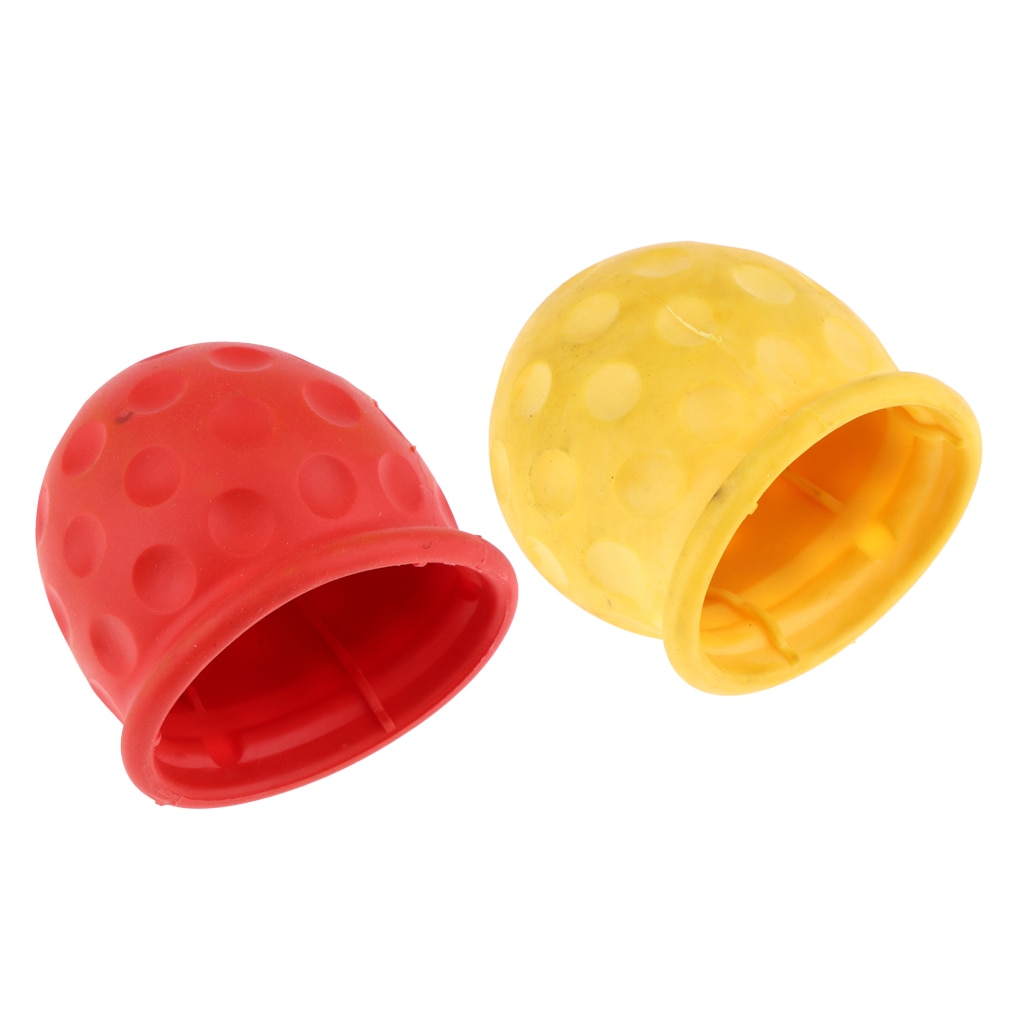 2 Color TowBall bar Cap Cover Towing Car Caravan Trailer Towball Yellow&Red