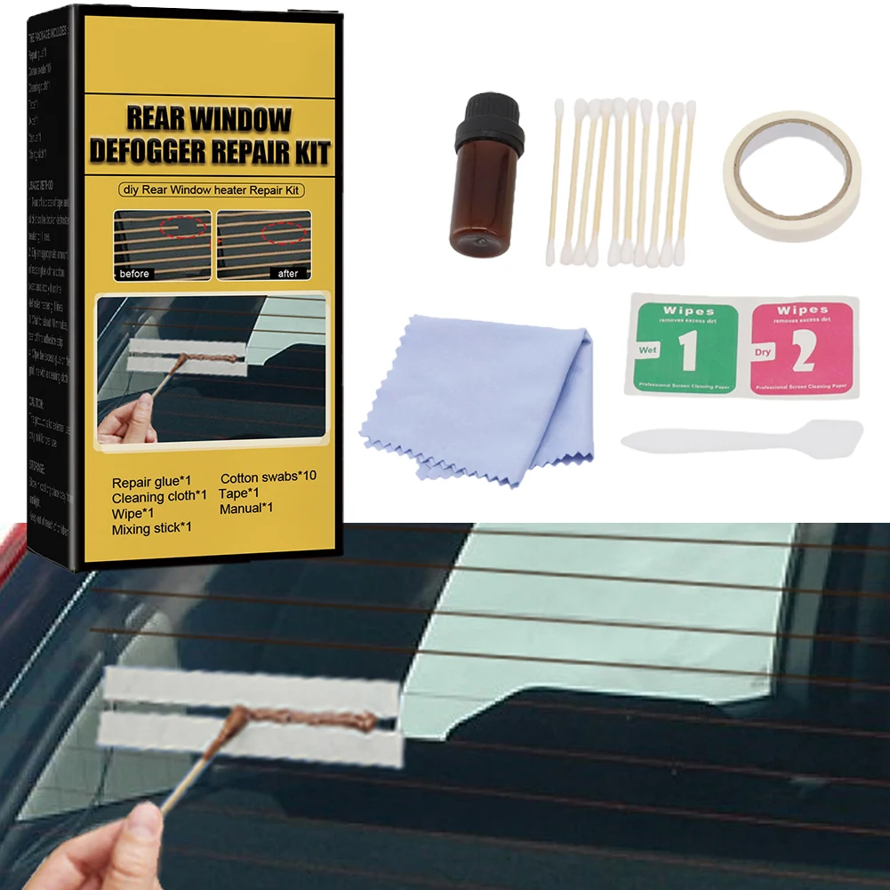 Bagrude dedugger hurtig reparationssæt ledende lim nem at bruge til bilens bagrude følg instruktionerne nemt