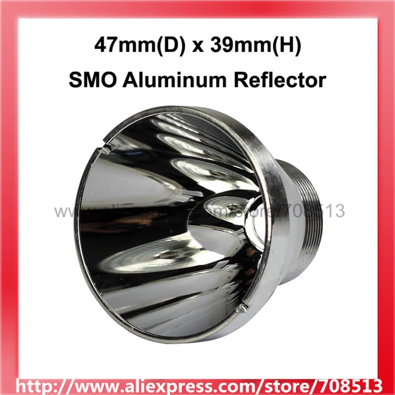 47 Mm (D) X 39 Mm (H) Smo Aluminium Reflector Voor Cree Xm-L
