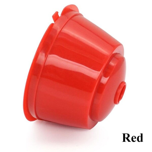 Reusable Dolce Gusto Coffee Capsule 3rd Plastic Refillable Dolce Gusto Coffee Capsule Fit for Nescafe Coffee Machine: red