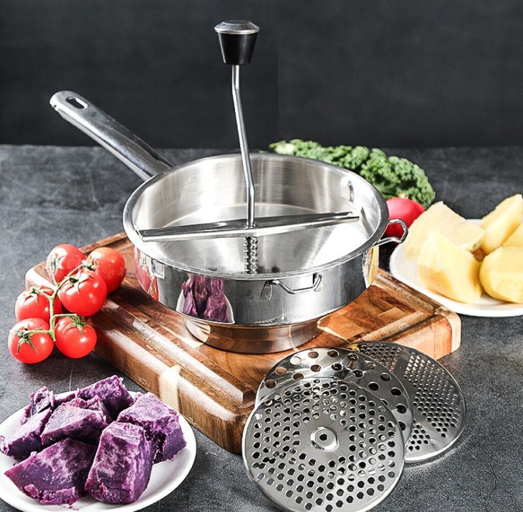 Stainless Steel Rotary Food Mill Great for Making Puree or Soups of Vegetables Tomatoes Home Kitchen Tools