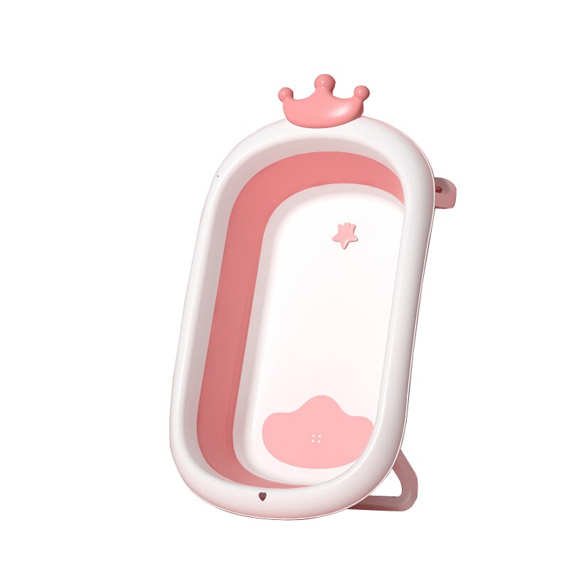 Baby Products Foldable Baby Bath Tub Plastic Baby Tubs For Bathing: Pink