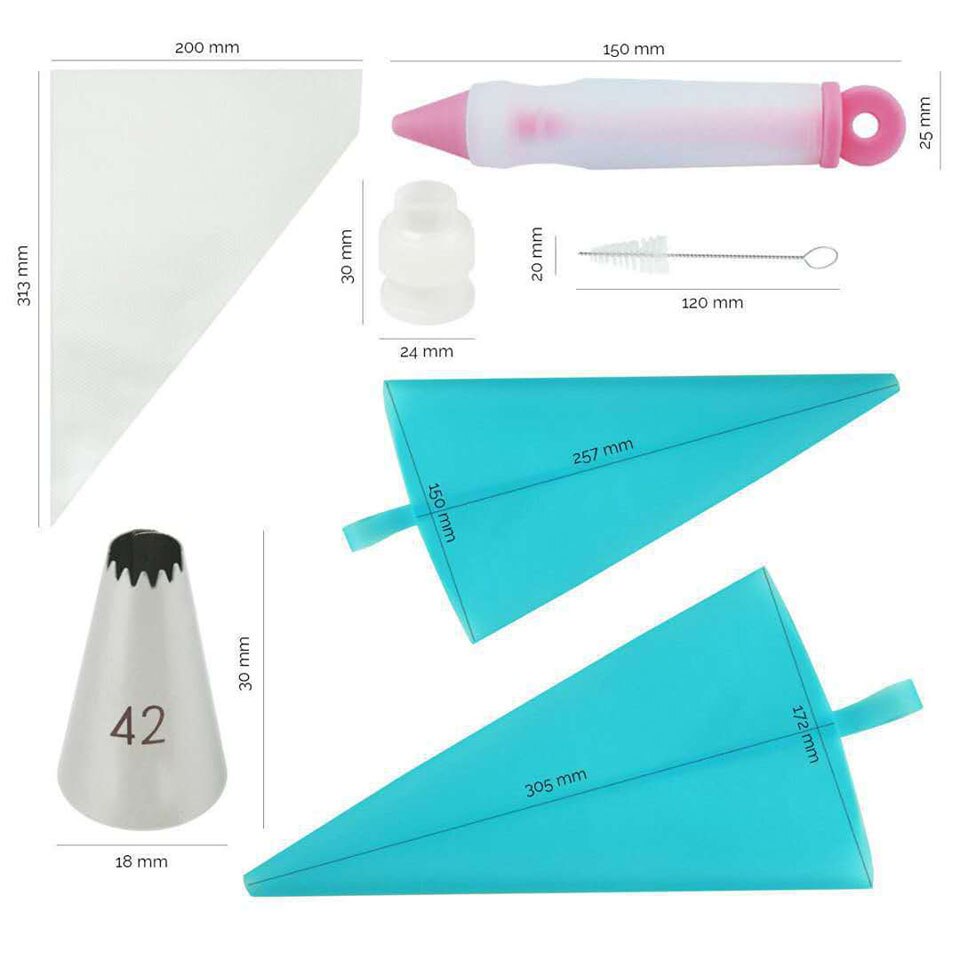 64 pçs bolo decoração kits suprimentos bolo decoração caneta dicas ferramentas de geada para assar cupcake cookie muffin utensílios de cozinha