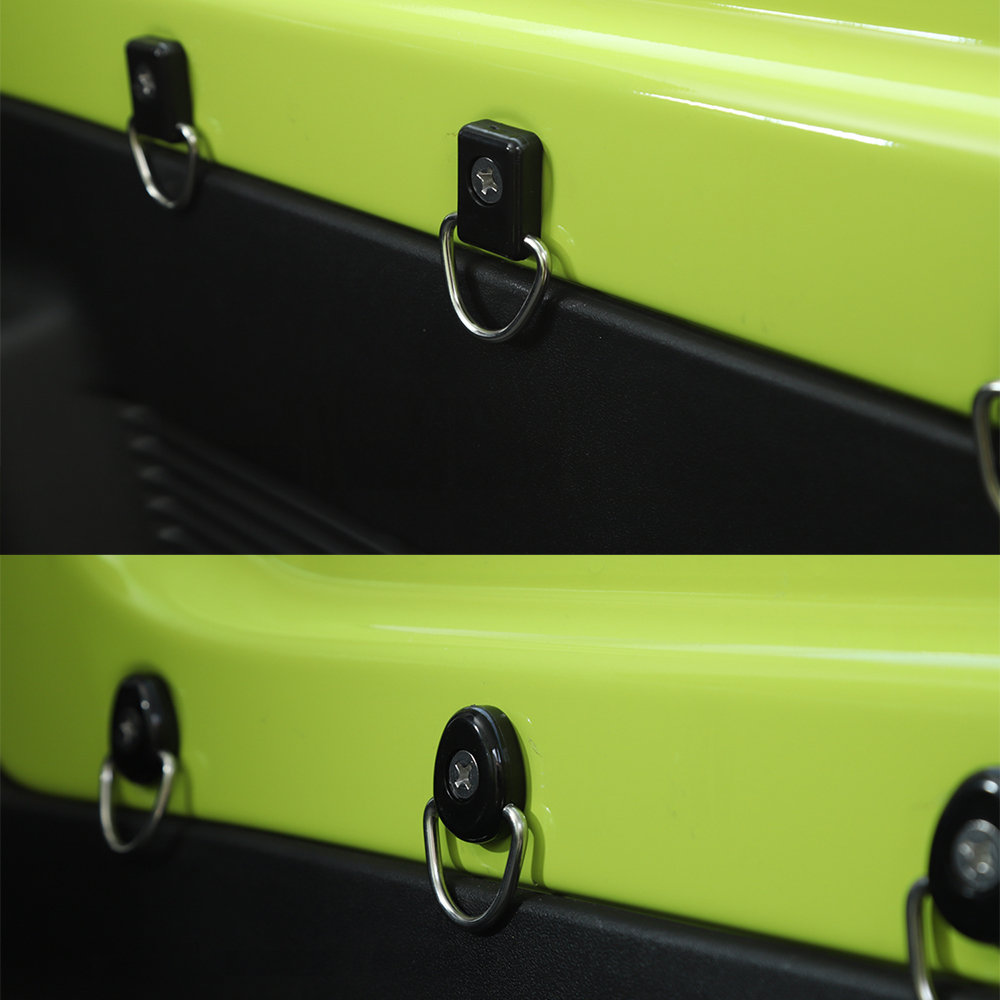 Anclajes de amarre, hebilla de anillo en D, gancho de caja trasera de tornillo para Suzuki Jimny 2022 2023 JB64 JB74, accesorios de Interior de coche