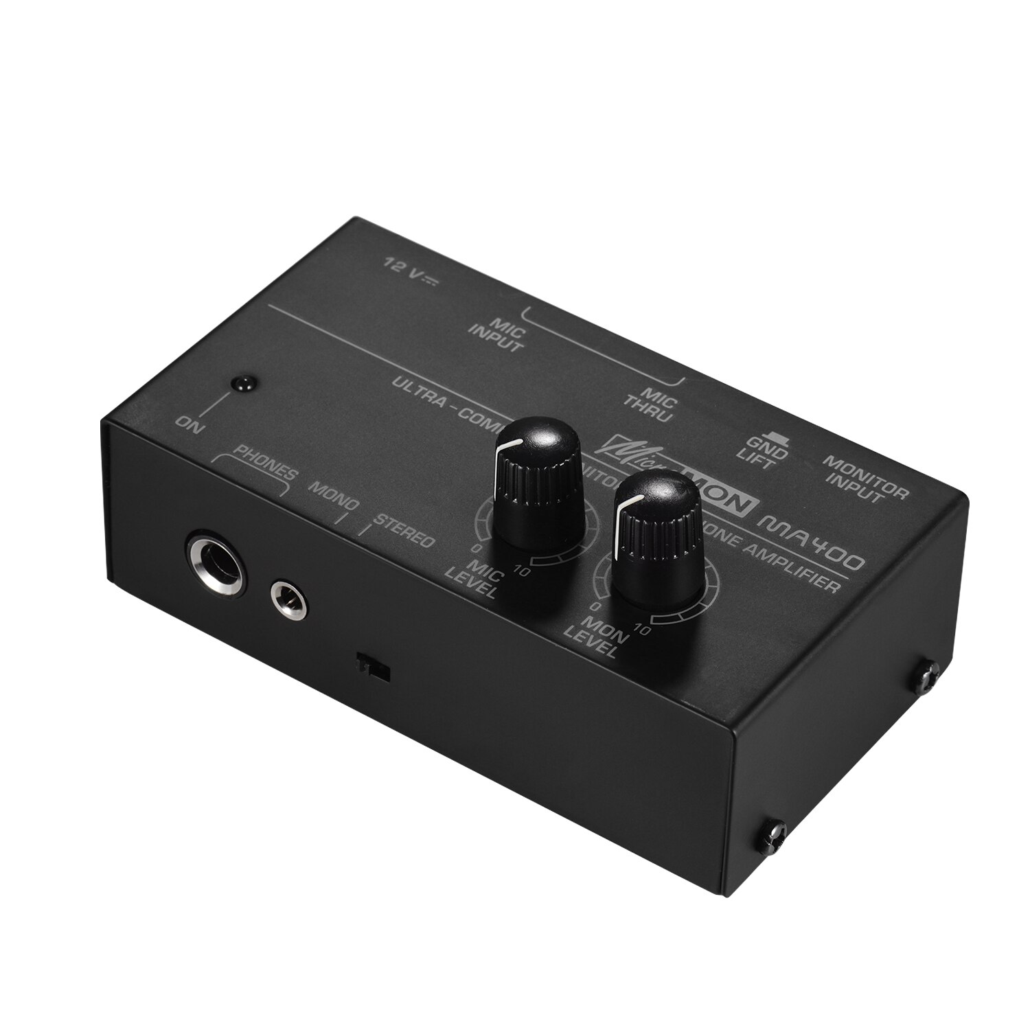 Ultra-Compact Monitor Headphone Amplifier Amp with XLR Microphone Input 6.35mm Monitor Input 6.35mm & 3.5mm Headphone Outputs