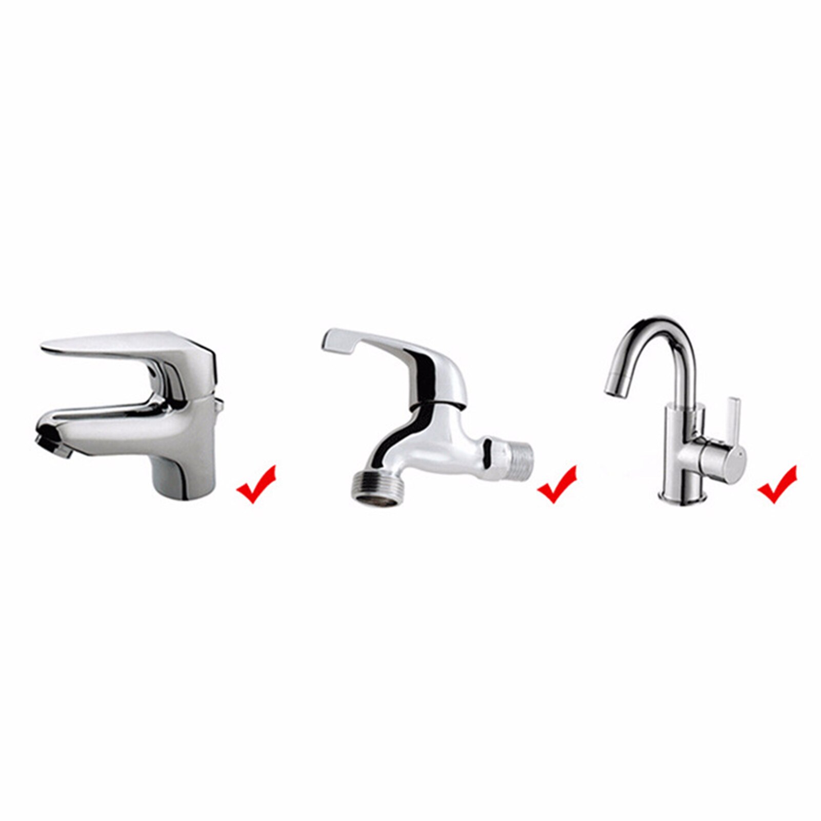 Basin Tap Connector Kitchen Tap Thread Connector Mixer Garden Hose Car Sprayer Adaptor Tap Fitting
