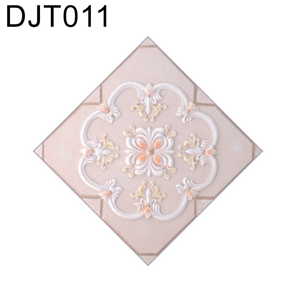 10Pcs Keuken Badkamer Zelfklevende Pvc Waterdichte Vloer Tegel Diagonaal Sticker Floor Stickers Waterdicht Tegels: DJT011