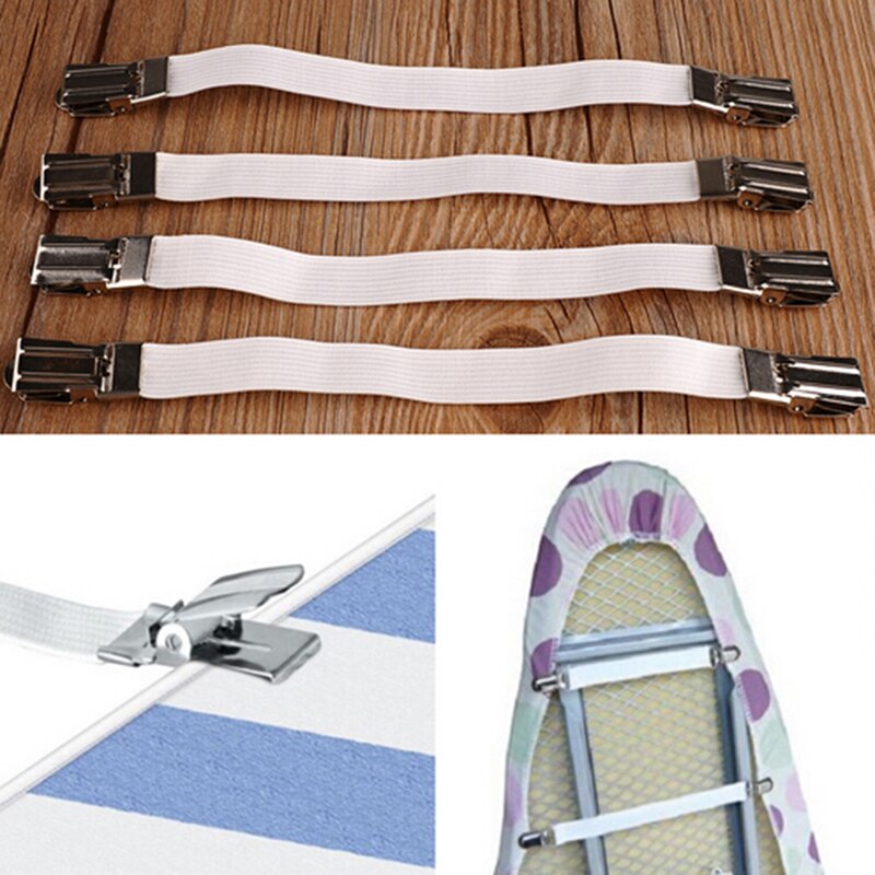 4 stks/set Multifunctionele Bed Sheet Fasteners Matras Elastische Houder Clip Tafelkleed Grijpers Tool Laken Gripper