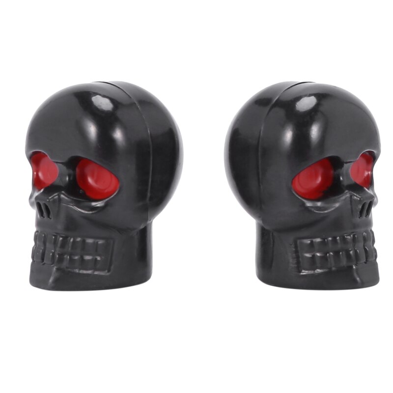 2 Pair Motorcycle Skull Number Plate Frame Screws Fitting Screw Black