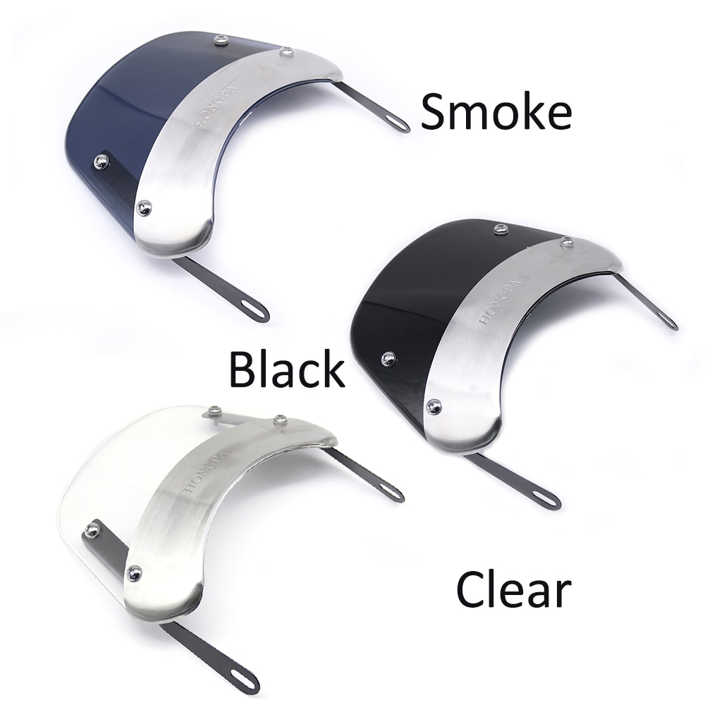 Pare-brise de moto rétro café Racer 5-7 pouces, déflecteur de vent pour Yamaha XJ 400 XJ 600S Diversion XJR 1200