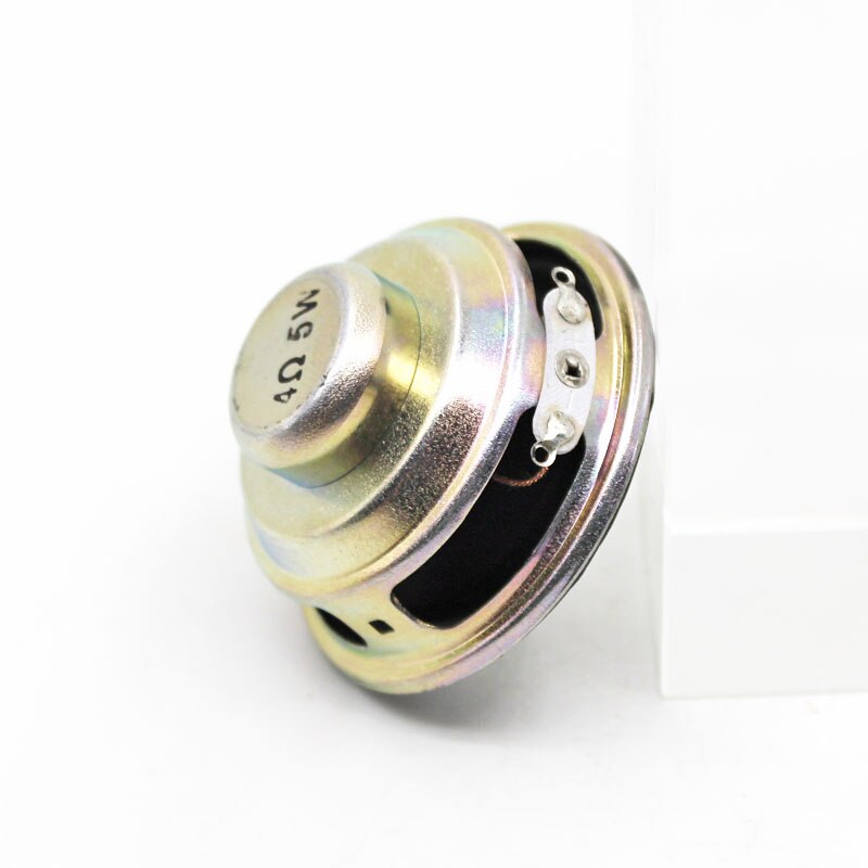 2pcs 3 Ohm 5W Loudspeaker 52mm Round Speaker 22mm Internal Magnetic 16MM Voice Coil Double Magnet PU Edge Silvery