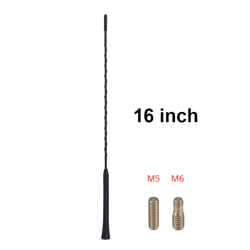 Bilantenne 9 &quot; 11 &quot; 16 &quot; til toyota ford chevrolet bmw mazda golf volkswagen auto radio antenne bil universal antenne bil mast: 16 tommer