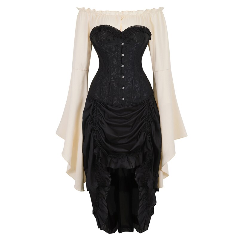 Corset Médieval Femme En Satin - Bustier Avec Baleines, Lacets Dos, Pour Costume, Fête, Soirée à Thème - 7