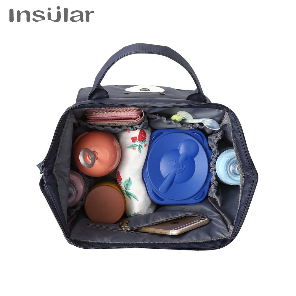 INSULAR diaper bag Multifunctional Mummy Backpack Handheld Large Capacity Baby bag Mummy Maternity Nappy Bag