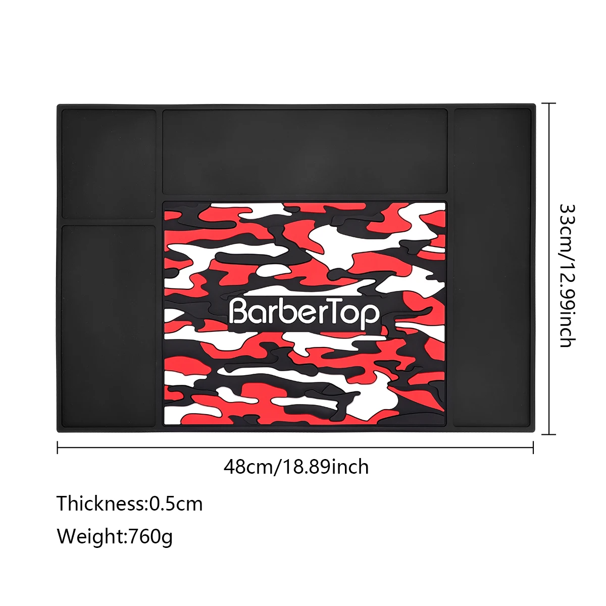 Barbertop – tapis antidérapant pour Salon de coiffure, ciseaux antidérapants, chaleur en Silicone, outils de Station de barbier, accessoires de Salon de coiffure