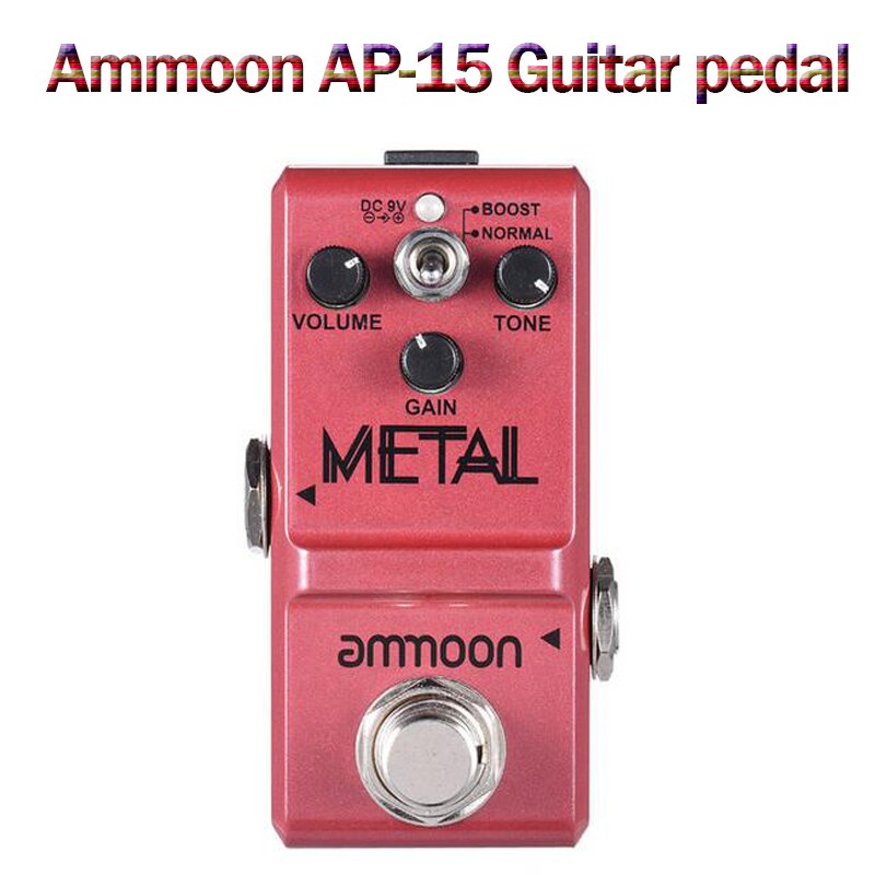 Ammoon stereo looper loop record guitar effekt pedal 10 uafhængige loops max 10 min optagetid guitar pedal guitar tilbehør: Ammoon ap -15
