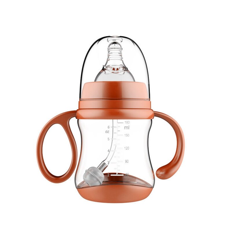With Pacifier Baby Feeding Bottle baby water bottle Wide Caliber Duckbill Cup Milk High Temperature Resistant PP Bottle: PK-S