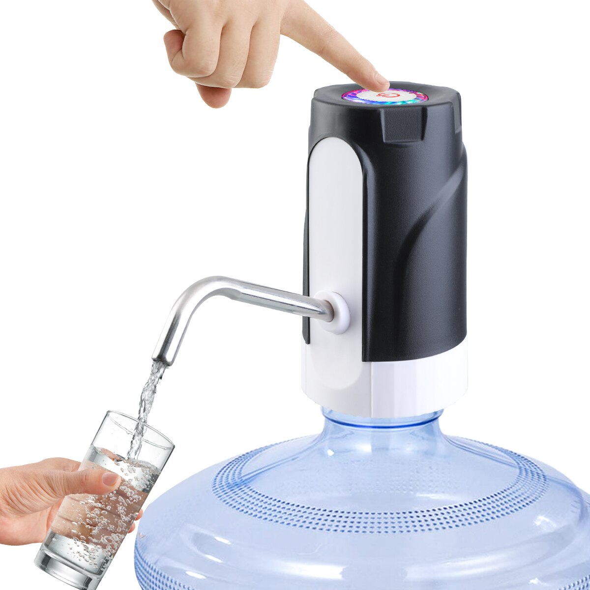 Automatische Elektrische Wasser Dispenser Tragbare Druck Pumpe Multi-interface Trinken Flasche Wiederaufladbare Wasser Pumpe Maschine: 2