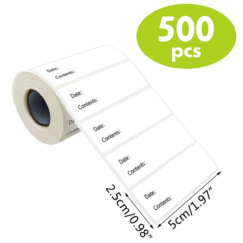 500 Stuks Keuken Stickers Koelkast Vriezer Voedsel Opslag Datum Inhoud Labels