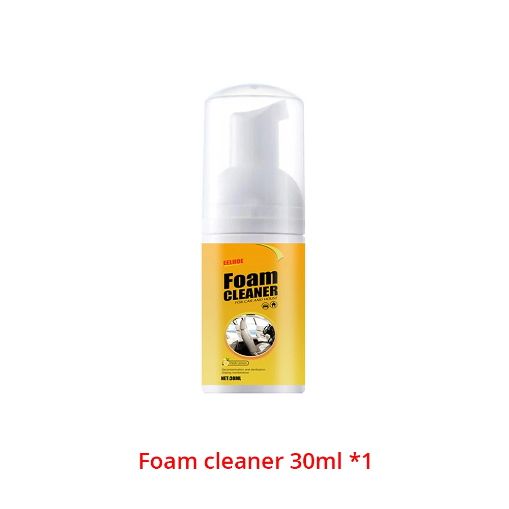 30ML/100ML Multi-Purpose Foam Cleaner Leather Clean Wash Automoive Car Interior Home Maintenance Surfaces Renovate Accessories: Red
