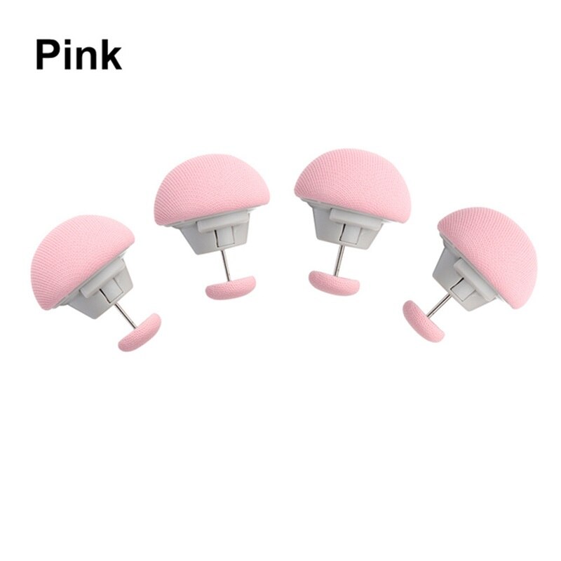 4PCS Quilt Holder Clips for bed sheet Cotton Non-slip Mushroom Quilt Blanket Clip Blankets Cover fixing Clip Heart-shaped: Pink mushroom