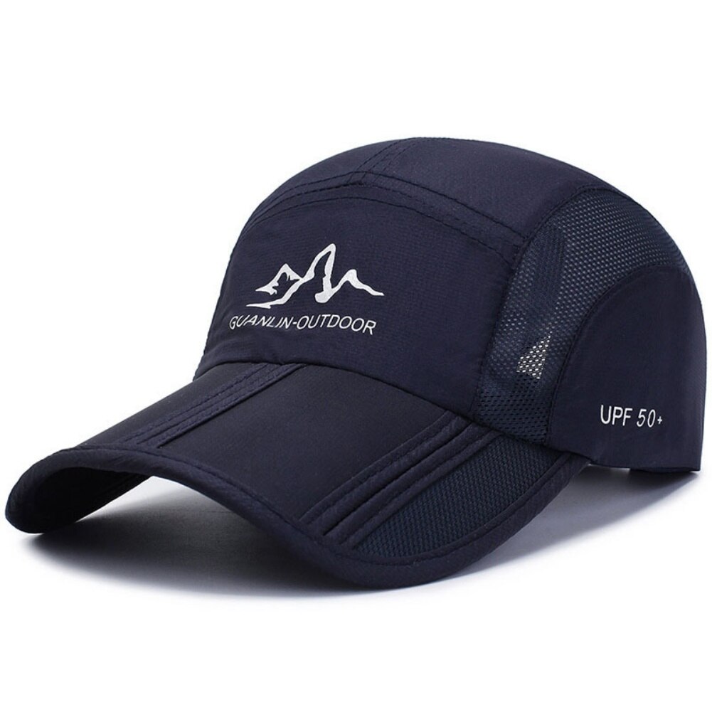 Zomer Baseball Cap Mannen Vrouwen Zonnehoed Uv Bescherming Sneldrogend Ademend Snapback Verstelbare Vouwen Wandelen Caps