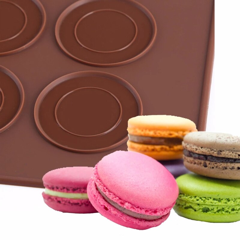 48 See Macarons Silikon matt Backform Silikon Macaron Bausatz Gebäck Backen matt Und Dekorieren Rohrleitungen Topf Mit 4 stücke düsen