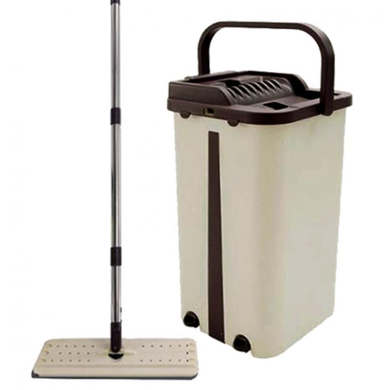 180 Spin Mop Flat Squeeze Mop Bucket Hand Easy Wringing Floor Cleaner Mop Microfiber Mop Pads Wet or Dry: 1
