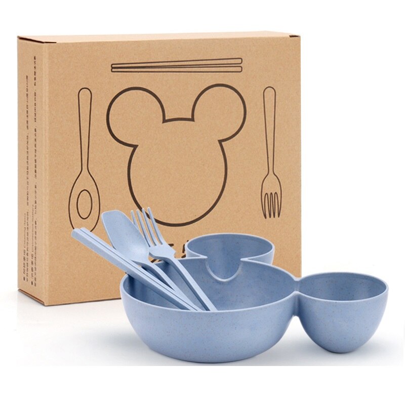 1 set forma encantadora de paja de trigo de condimento de vinagre de soja salsa vegetal sal aperitivo plato pequeño suministros de cocina: blue