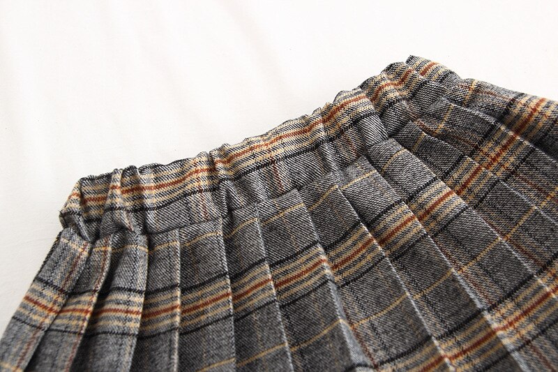 Baby Girl Skirt 2-6 Year Toddler Girl Plaid Skirt Casual Spring Children Clothing Babe Pleated Tutu Skirt