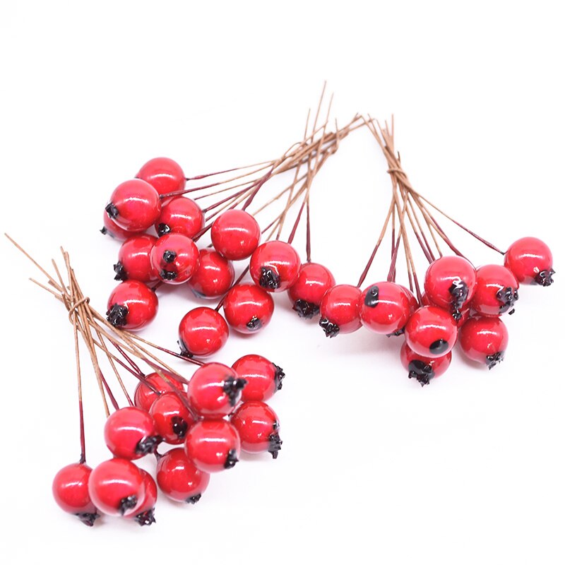 1Pc 12-20cm Christmas Wreaths DIY Handmade Garland Material Rattan Wreath for Christmas Party Door Wall Window Hanging Garland: 50pcs 10mm