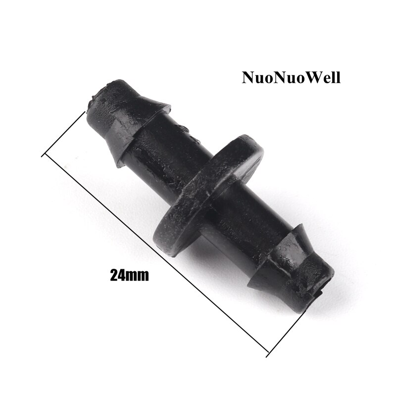 100 stks/partij 4/7mm Slang Connectors Kas Micro Irrigatie Pijp Rechte Connector Huis Tuin Automatisch Sproeisysteem Buis Gewrichten: Default Title