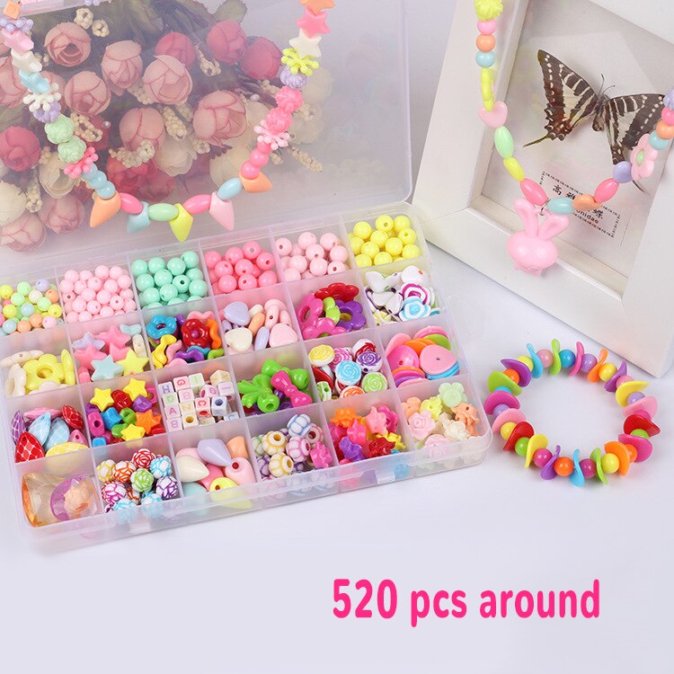 13 arten DIY Handgemachte Perlen Spielzeug mit Zubehör einstellen Mädchen Weben Armbinde Schmuck, Der Spielzeug Pädagogisches Spielzeug für freundlicher: A