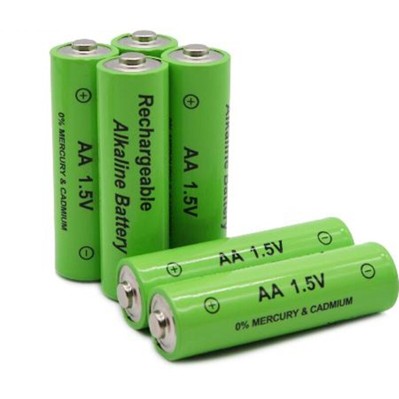 1~20PCS 1.5V Brand AA rechargeable battery 4800mAh 1.5V Alkaline Rechargeable batery for led light toy mp3